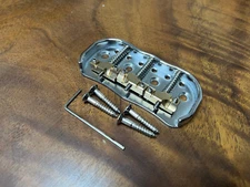 Vintage Style SHORT Half Telecaster Tele Bridge -all brass-Chrome