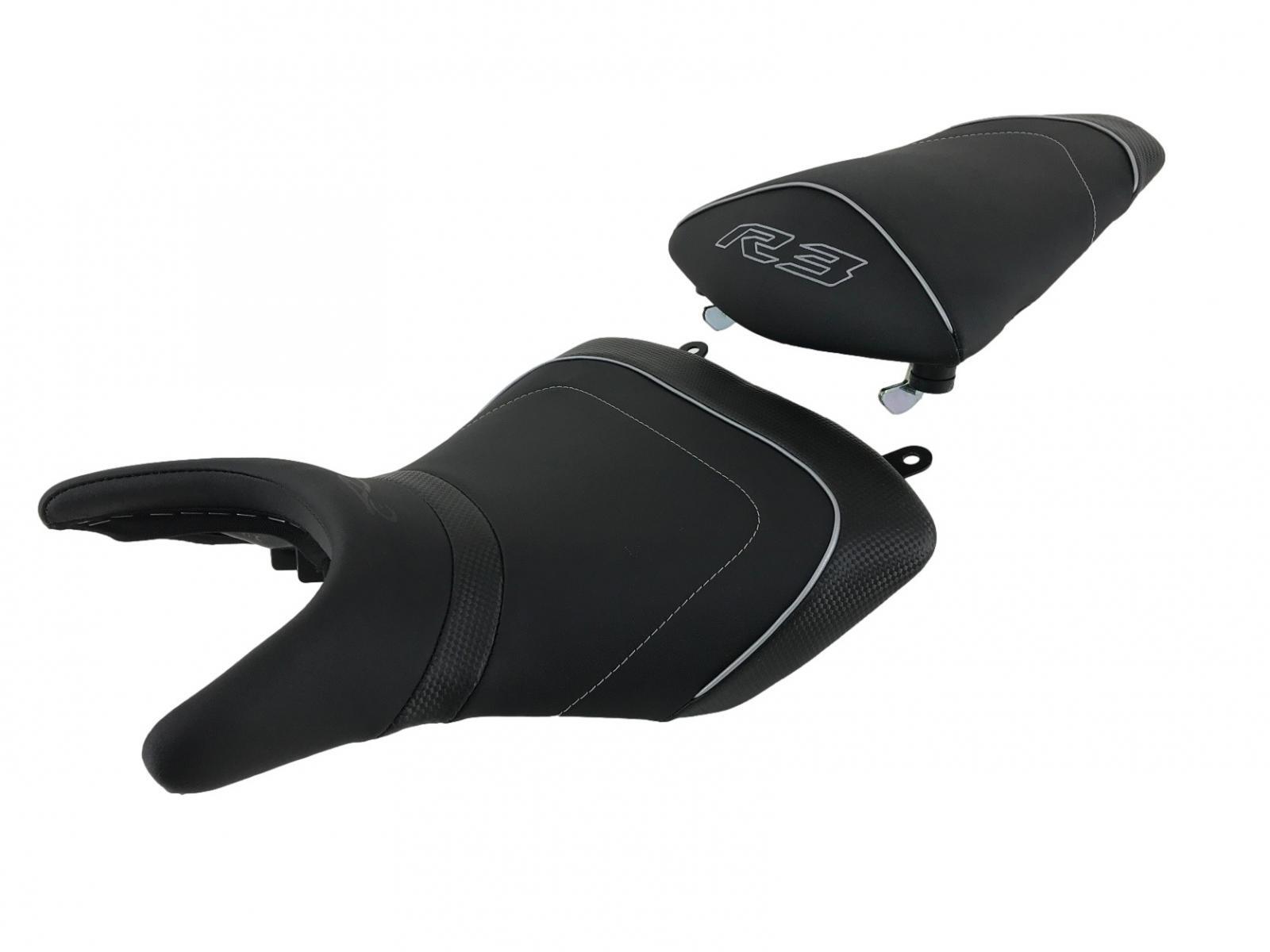 Selle Yamaha R3 glissante ? Découvrez la housse anti-slip Top Sellerie 2019-2022