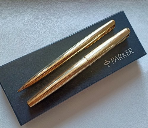 JUEGO Pluma Fuente Parker 61 De Colección, Lápiz con Caja USADO EN BUEN ESTADO - Imagen 10 de 12