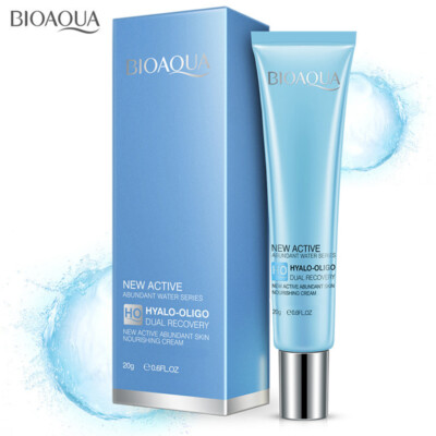BIOAQUA New Active Abundant Water HYALO-OLIGO Dual Recovery Nourishing Cream 20g