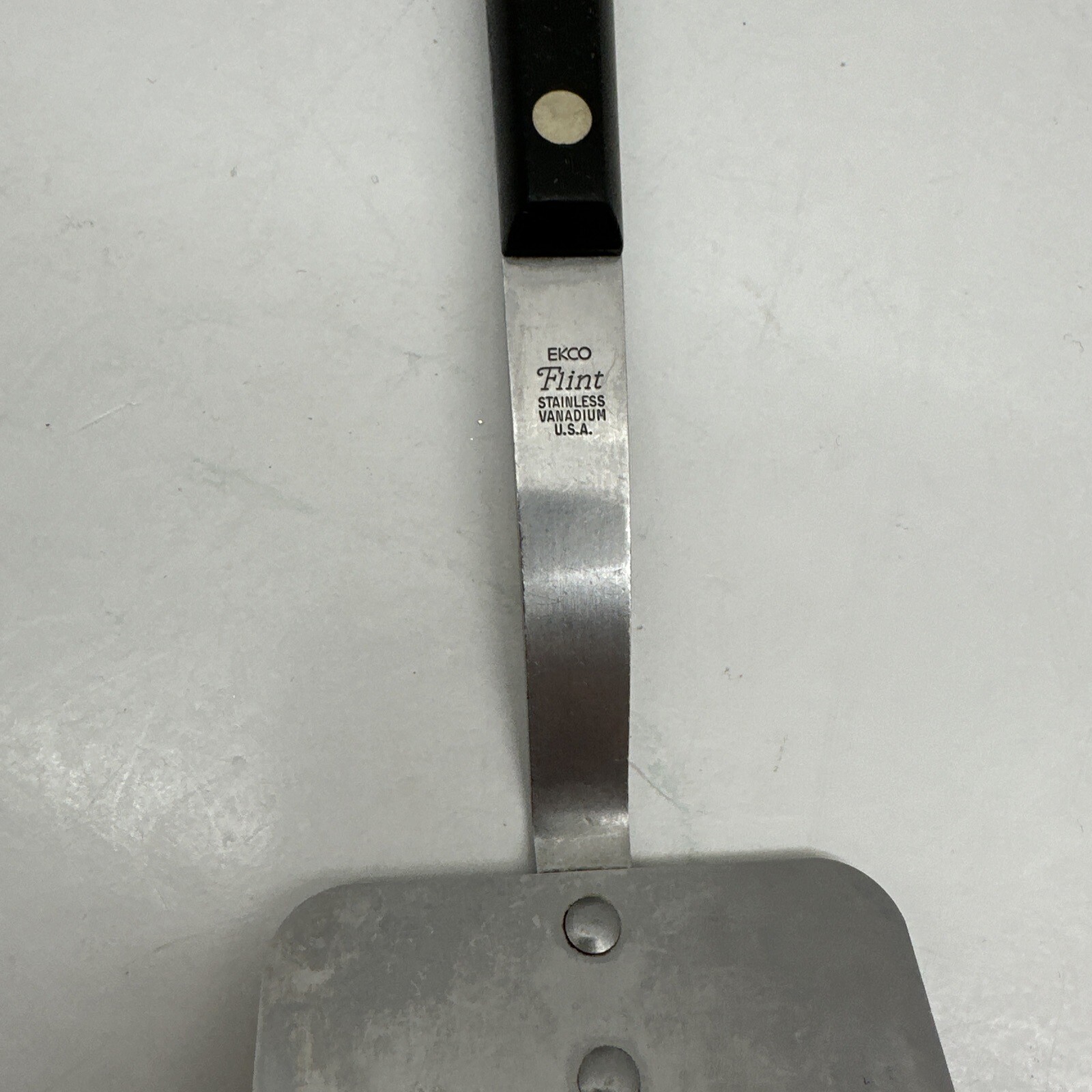 Vintage Ekco Flint 5" Long Blade Stainless Spatula Vanadium USA Made