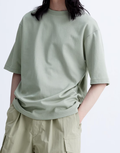 UNIQLO U AIRism Cotton Oversized Crew Neck Half-Sleeve T-Shirt XXS-3XL US/EUsize - Picture 12 of 35