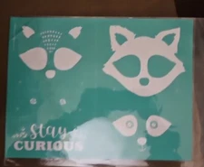 New Chalk Couture Transfer Stay Curious Raccoon size B