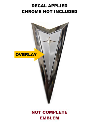 Pontiac Vibe 2009 2010 Front Emblem Logo OVERLAY Vinyl Decal Pick Color