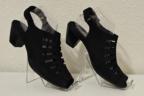 MUNRO American WOMEN’S ABBY SANDAL BLACK NUBUCK Size 9 - Picture 3 of 14