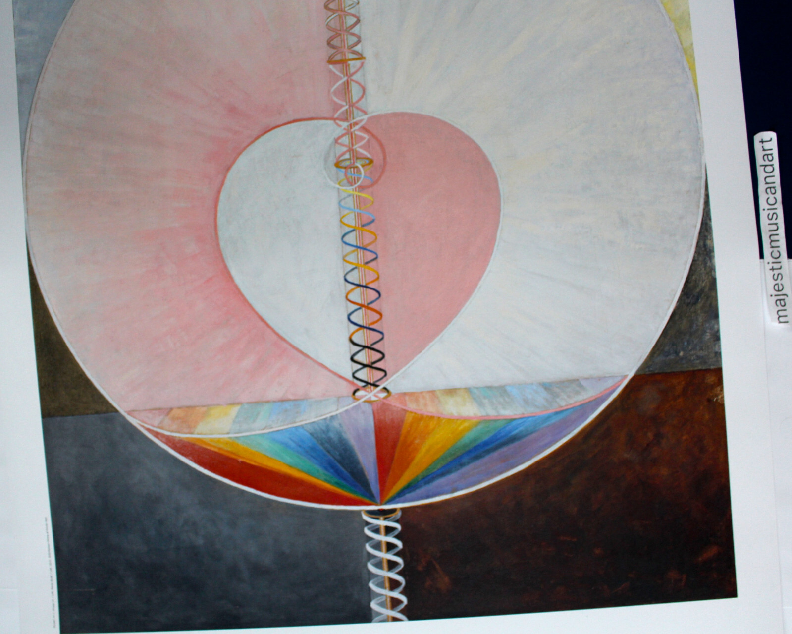 HILMA AF KLINT HEART ENTWIND ORIGINAL 2020 EXHIBITION POSTER LARGE