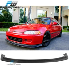 Fits 92-95 Honda Civic 2DR 3DR JDM First DP Molding Style PU Front Bumper Lip