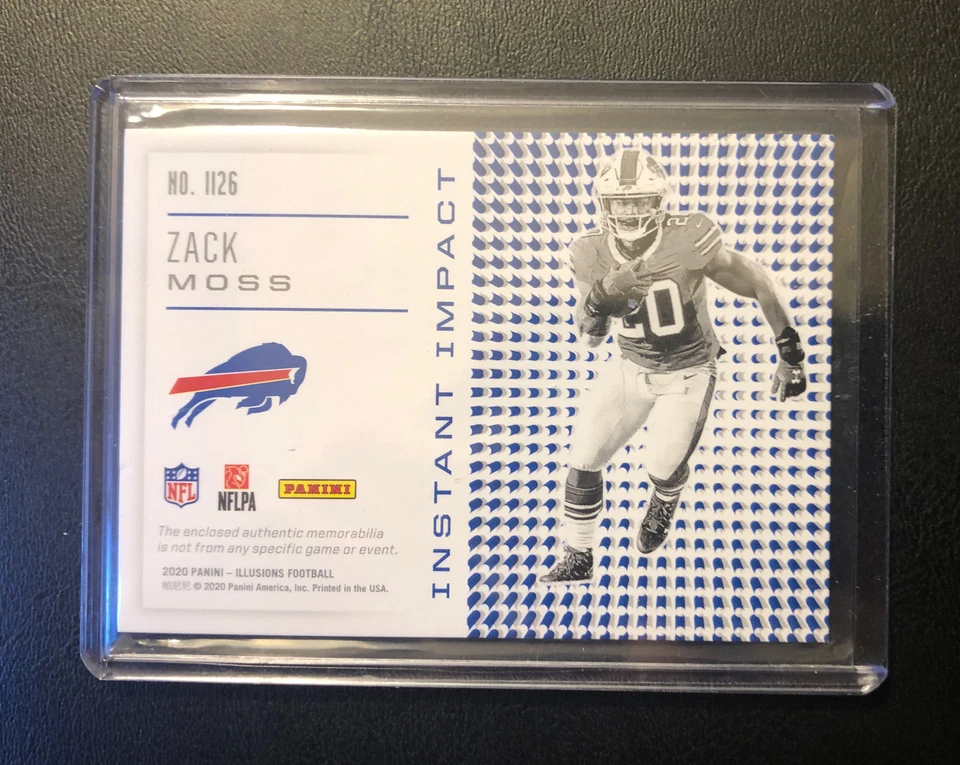 🔥2020 Panini Illusions - Zack Moss Instant Impact Rookie Buffalo Bills RC🔥 - Image 4 of 4