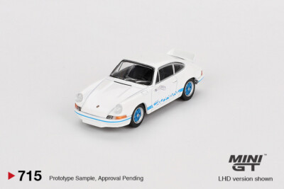 MINI GT Porsche 911 Carrera RS 2.7 Grand Prix White Blue Livery