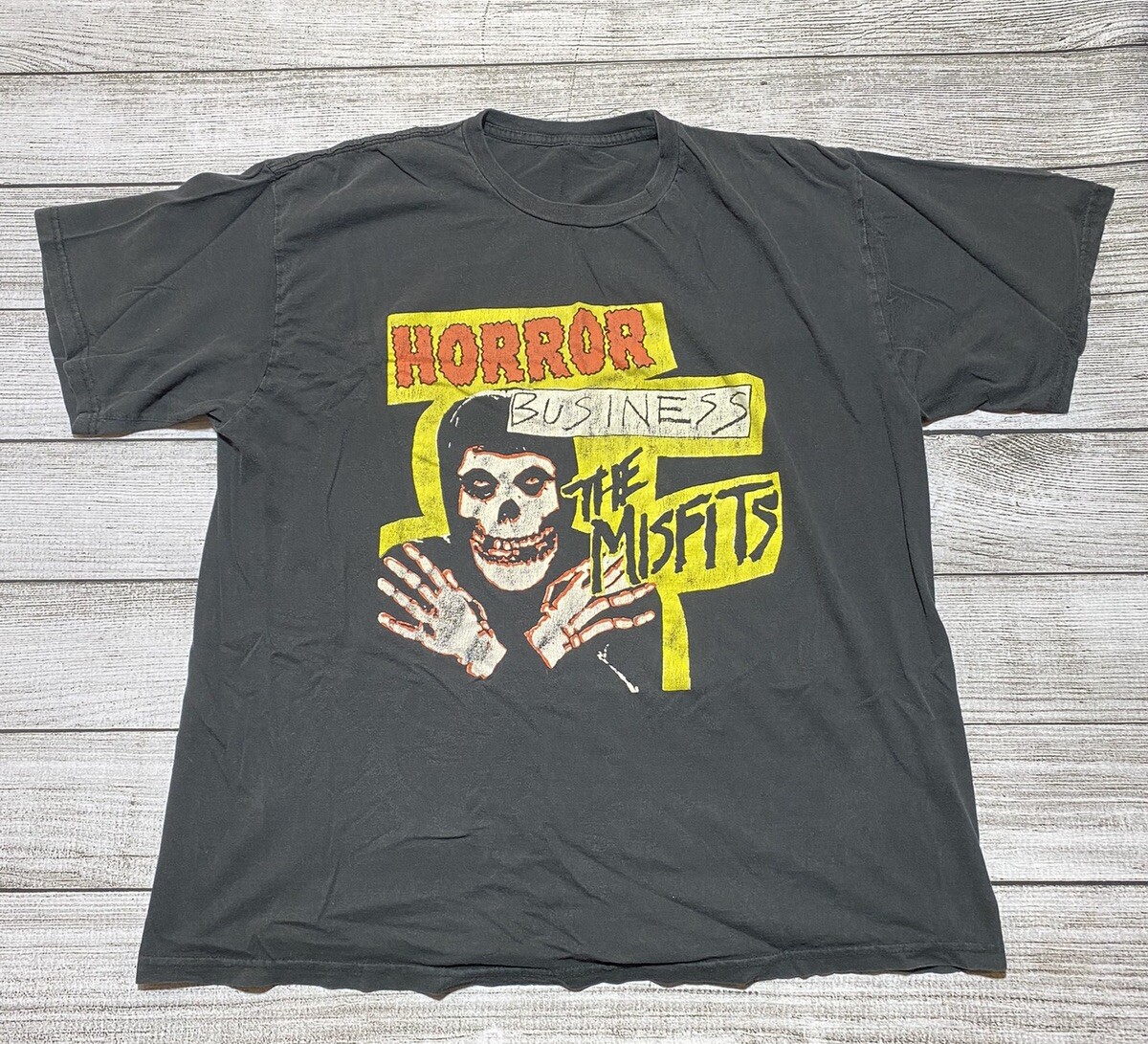 VTG The Misfits Horror Business T-Shirt Black XL (clipped