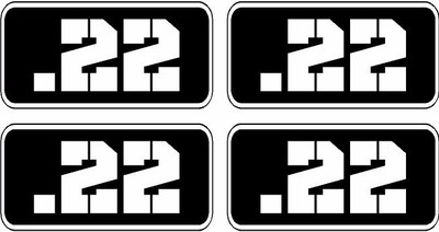 22kill Decal 4 - .22 Ammo Can Decal 4 PACK 3