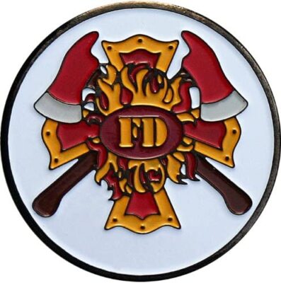 Fire Department Magnetic Golf Ball Marker 