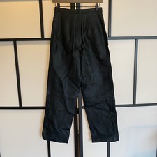 Vintage Black Leather Pants Bootcut. Tagged Size 6. See Measurements Grunge Dark