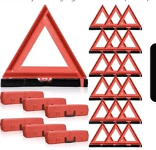 Kanayu Warning  DOT Approved Foldable Emergency Safety Warning Triangles **12**