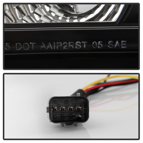 For 2005-2006 Jeep Grand Cherokee Black Sport Tail Lights Brake Lamps Left+Right - Picture 6 of 6