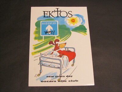 EKTOS JAN 1ST 1992 OLDSKOOL RAVE FLYER ECLIPSE ENERGY AMNESIA HOUSE FANTAZIA VG+