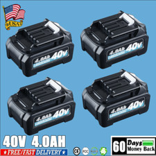 1~4 PACK 40 Volt 4000mAh Battery for Makita 40V XGT Battery BL4025 BL4040