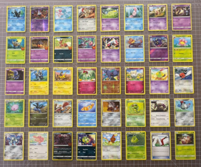 40 Pokémon Pokemon Cards Foils Roaring Skies Prism Phantom Forces Flashfire LOT