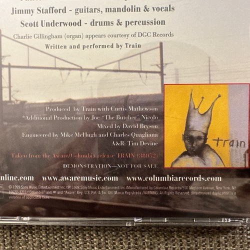 TRAIN I am - PROMO CD single 1999 USA Rare Demo Not For Sale - Imagen 3 de 7