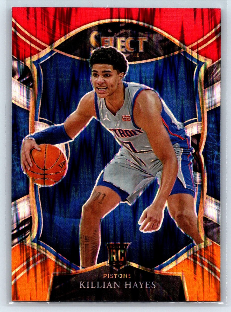 Killian Hayes 2020-21 Panini Select Red White Orange Flash RC