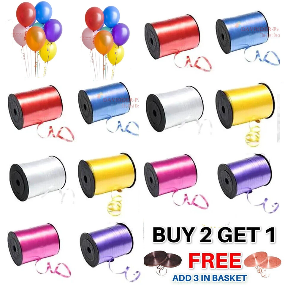 30 METERS BALLOON CURLING RIBBON FOR PARTY GIFT WRAPPING BALLOONS STRING  RIBON/