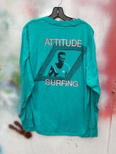 Vtg 80s OP Ocean Pacific Attitude Surf LONG SLEEVE Shirt XL Double Sided USA