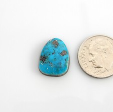 Natural Single Morenci Turquoise Cabochon Gemstone, blue morenci gem sm208