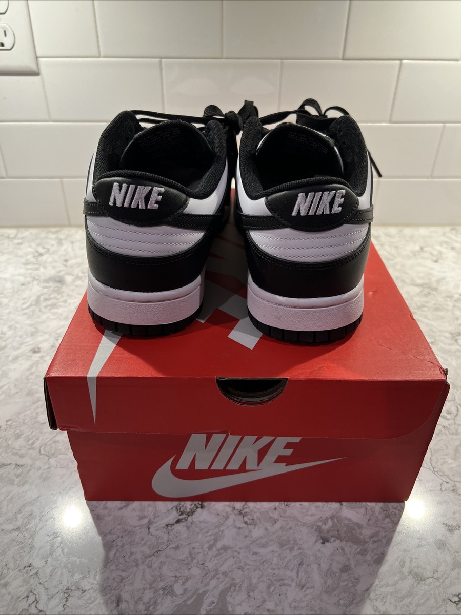 Size 9.5 - Nike Dunk Low Black White | eBay