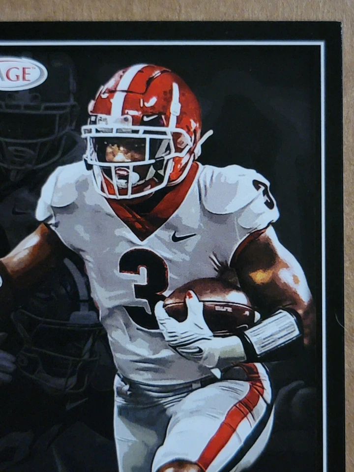 Zamir White 2022 Sage Artistry Rookie Football Card #119 UGA - Image 3 of 4