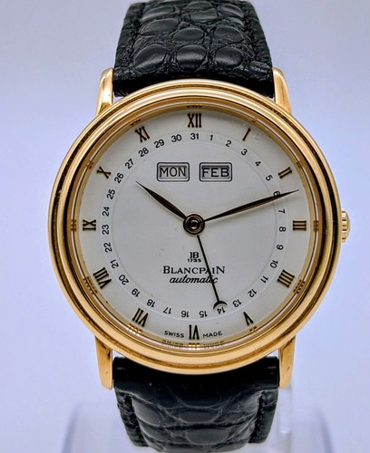 Blancpain Complete Calendar 18K Montre 34mm Montre Automatique #13 - Photo 4 sur 12