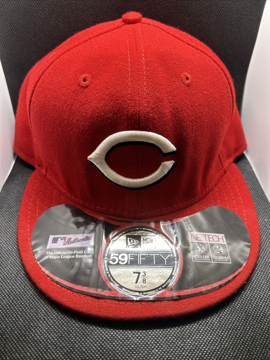 New Era Cincinnati Reds Home 59Fifty Fitted Hat (Red) MLB Cap Size