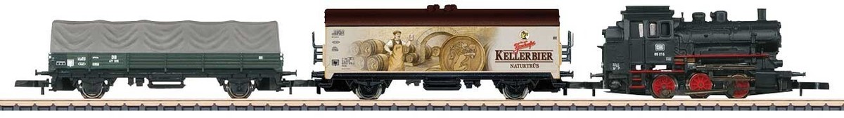 Marklin Z Freight Train Starter Set With Oval Track