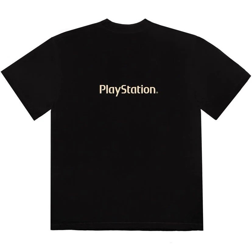 PlayStation 5 x Travis Scott Motherboard Logo Sz M Black T-Shirt