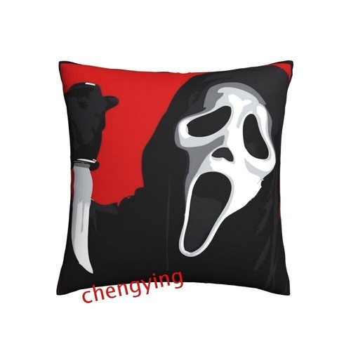 45cm Ghost Face Horror Scream Movie Cushion Cover Sofa Bed Throw Pillow Case Uk# - Picture 5 of 6