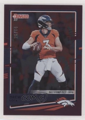 2020 Panini Donruss Photo Variation Season Stat Line 26/64 Drew Lock #87 1m1a