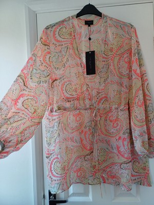 BNWT SIZE 20 LIVE UNLIMITED PASTEL PAISLEY DESIGN KIMONO JACKET  PLUS CURVE £45 