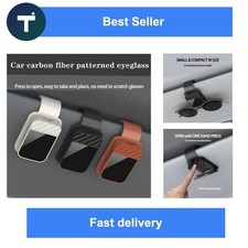 Car Sun Visor Sunglasses Clip Holder - Universal Eyeglass  Card Organizer for