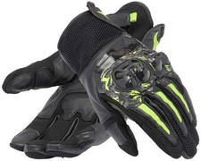 Gants de moto DAINESE MIG 3 LEATHER UNISEXE Noir Jaune Fluo