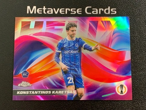 2025-26 Topps Chrome UCC Helix Konstantinos Karetsas RC Rookie Case Hit SSP