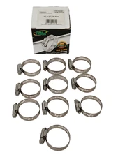 10PK IDEAL TRIDON Hose Clamp 3/4"-1 3/4" (19-44mm) Adjustable Clamps 6720661