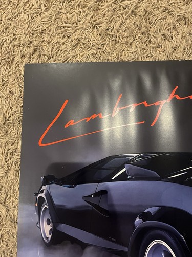 Vintage 1988 Lamborghini Countach Galvan Photography Poster 20"x16" Some Damage - Picture 10 of 15
