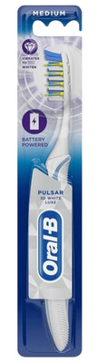 Oral-B ProExpert Pulsar Medium Vibrierende Zahnbürste 3 D Weiß Luxe Akku Power