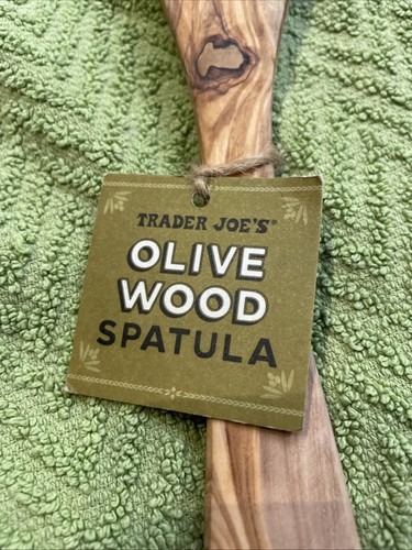 Trader Joe’s Olive Wood Spatula 11.5+ inch Holiday Seasonal HIGH QUALITY - Picture 2 of 19