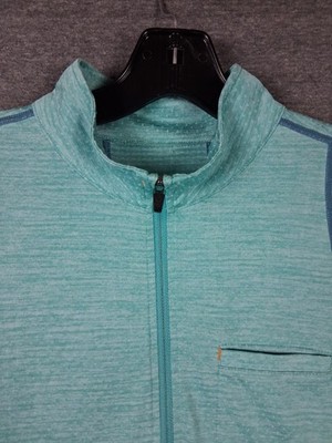 Ariat Womens Shirt Medium Blue 1/4 Zip Rebar Grid Baselayer Western Riding