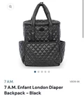 Enfant London Diaper Bag Backpack with Changing Station
