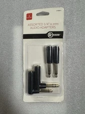 Radio Shack  Assorted 1/4” Audio Adapters (Pack of 4). 274-0071. Brand New.