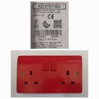 MK K2747D1 RED 2 GANG 13A DOUBLE POLE SWITCH DOUBLE SOCKET OUTLETS [BRAND NEW]