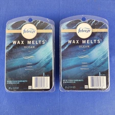 Lot of 2 Febreze Unstopables OCEAN Wax Melts Air Freshener 8 per box 16 Total