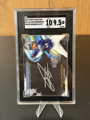 JULIO RODRIGUEZ - 2023 Topps Inception SILVER SIGNINGS AUTO /99 SGC 9.5 Auto 10