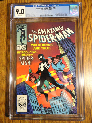 Amazing Spider-Man #252 CGC 9.0 VF/NM 1. Erstes Black Costume